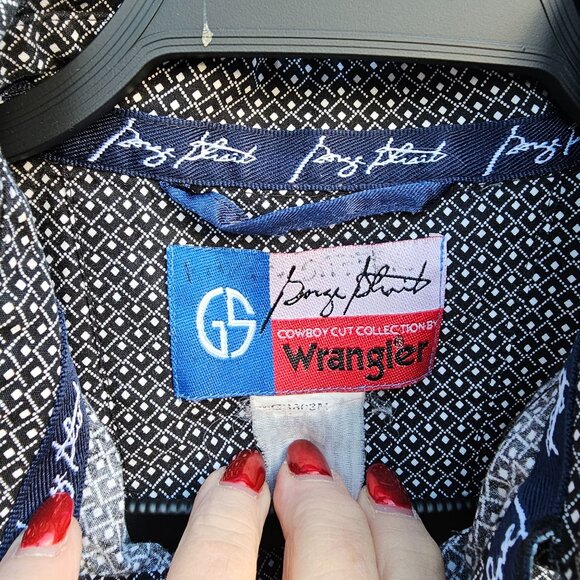 Wrangler Cowboy Cut George Strait Collection Men's Long Sleeve Button-Up Shirt - Picture 4 of 8